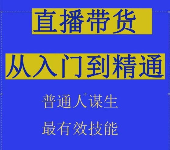 2024抖音直播带货直播间拆解抖运营从入门到精通，普通人谋生最有效技能-副业宝典