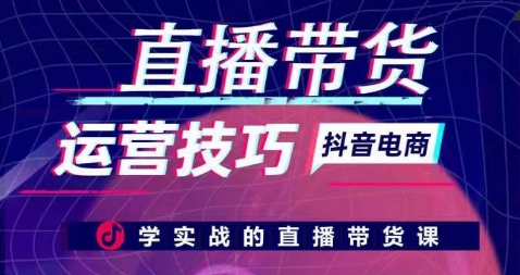 直播带货运营技巧，学实战的直播带货课-副业宝典