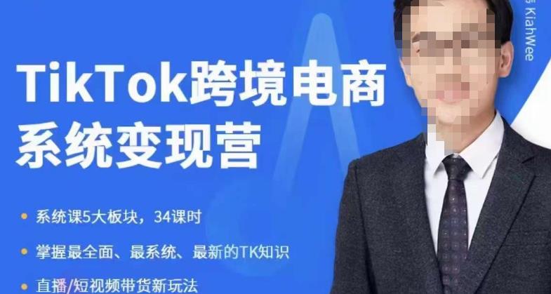 嘉伟5月新课《TiKToK跨境电商变现营》跨境电商系统传授TikTok玩法，从小白到高手，真正的电商实战课程-副业宝典