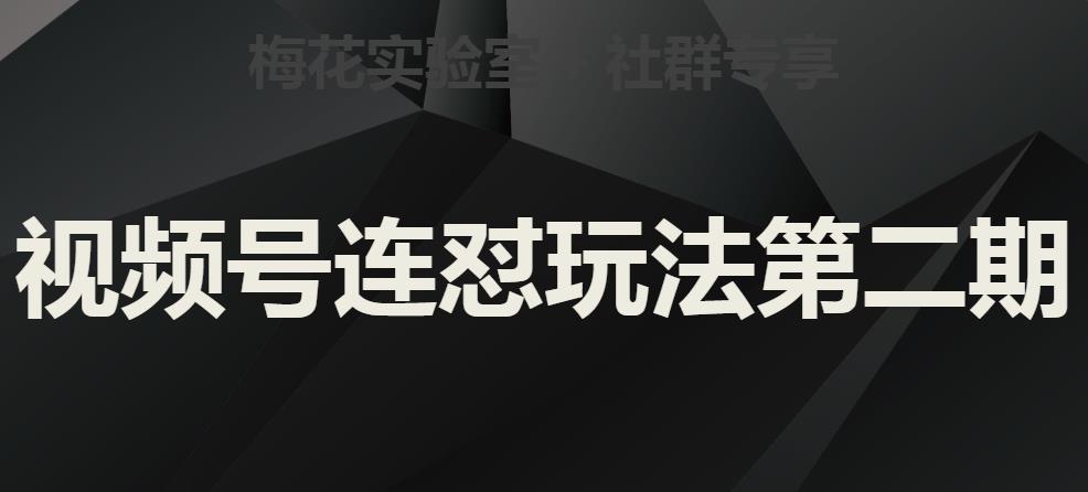 梅花实验室社群视频号连怼玩法第二期，实操讲解全部过程-副业宝典