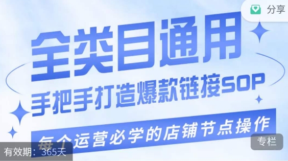 单品爆款打造实操运营，单品爆款从“0”-“1”手把手演练运营步骤-副业宝典