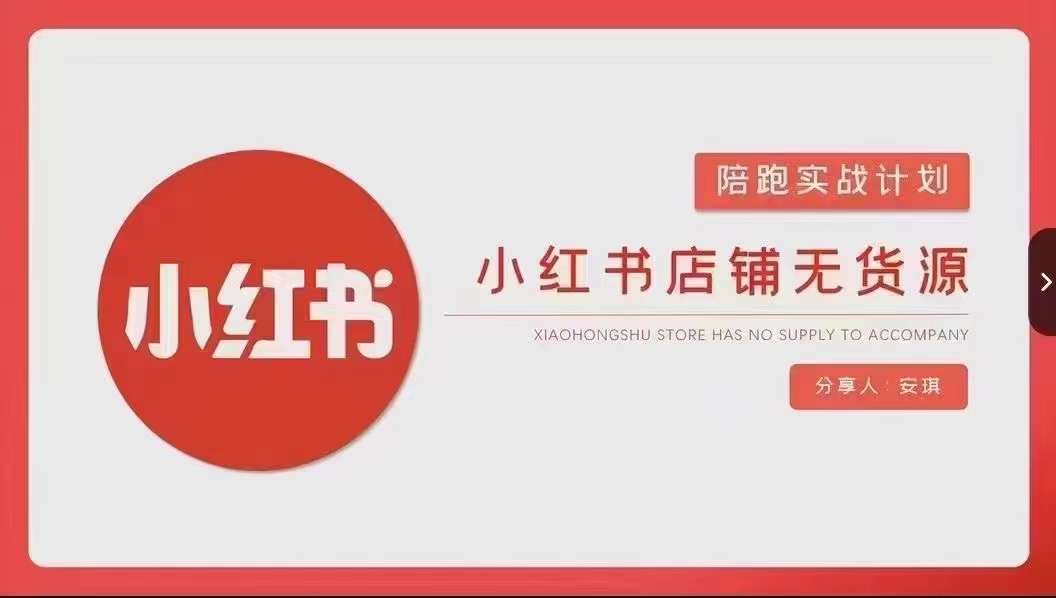 安琪-小红书店铺无货源实战，开店到售后全流程操作-副业宝典