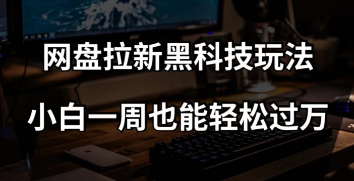 网盘拉新黑科技玩法，小白一周也能轻松过万【全套视频教程+黑科技】【揭秘】-副业宝典