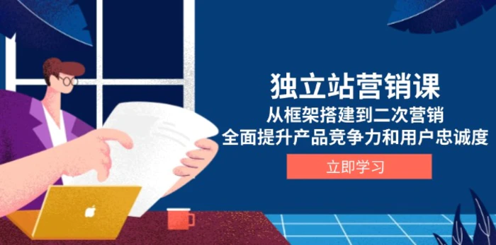 （13902期）独立站营销课，从框架搭建到二次营销，全面提升产品竞争力和用户忠诚度-副业宝典