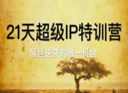 21天超级IP特训营，屌丝逆袭的唯一机会-副业宝典