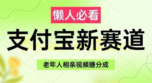 支付宝新赛道，利用老年人相亲视频，挣分成收益，轻松月入过W，操作简单-副业宝典