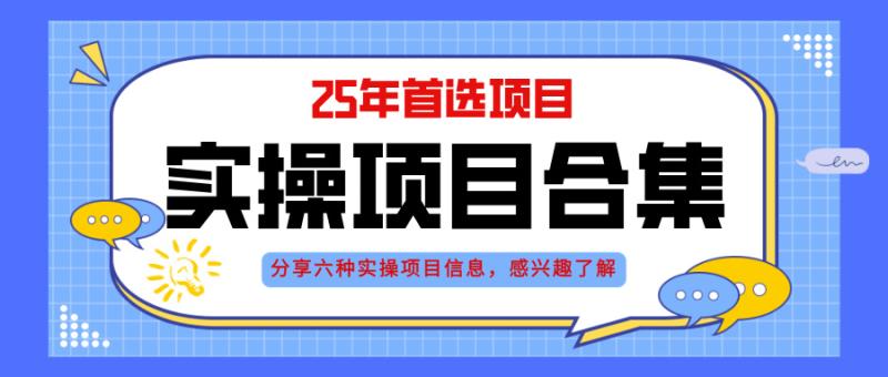 （14772期）2025年实操六大项目实操演练，挂机类型，AI直播类型，轻资产创业类型，…-副业宝典