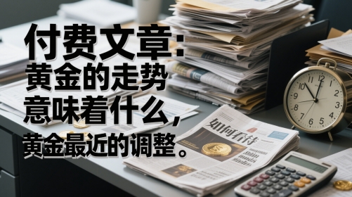 付费文章：黄金的走势意味着什么，如何看待黄金最近的调整-副业宝典