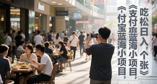 支付宝蓝海小项目，吃饭逛街拍个照，轻松日入1张-副业宝典