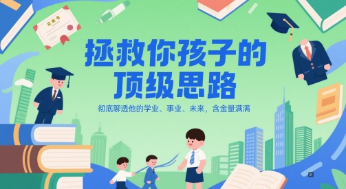 付费文章：拯救你孩子的顶级思路，彻底聊透他的学业、事业、未来，含金量满满-副业宝典