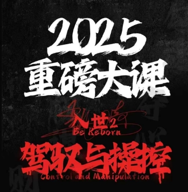 2025重磅大课，入世2，驾驭与控制-副业宝典
