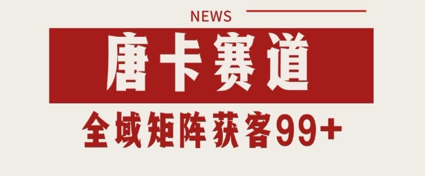 小红书某音唐卡赛道引流获客 自热矩阵日引200+-副业宝典