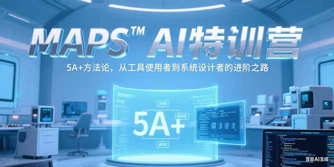 MAPSAI特训营，掌握 5A+方法论，从工具使用者到系统设计者的进阶之路-副业宝典