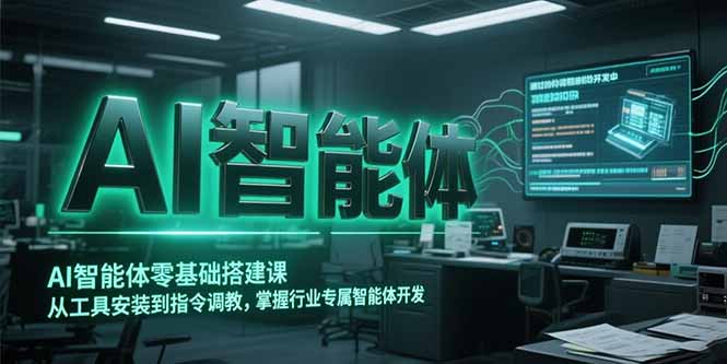 AI智能体零基础搭建课，从工具安装到指令调教，掌握行业专属智能体开发…-副业宝典