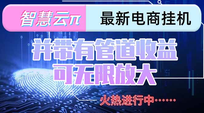 智慧云π电脑挂机单机每天收益300—500+ 并带有团队管道收益 可无限放大-副业宝典