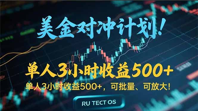 长久稳定的撸美金项目，平均3小时收入 500+，可公司实地考察实地操作！-副业宝典