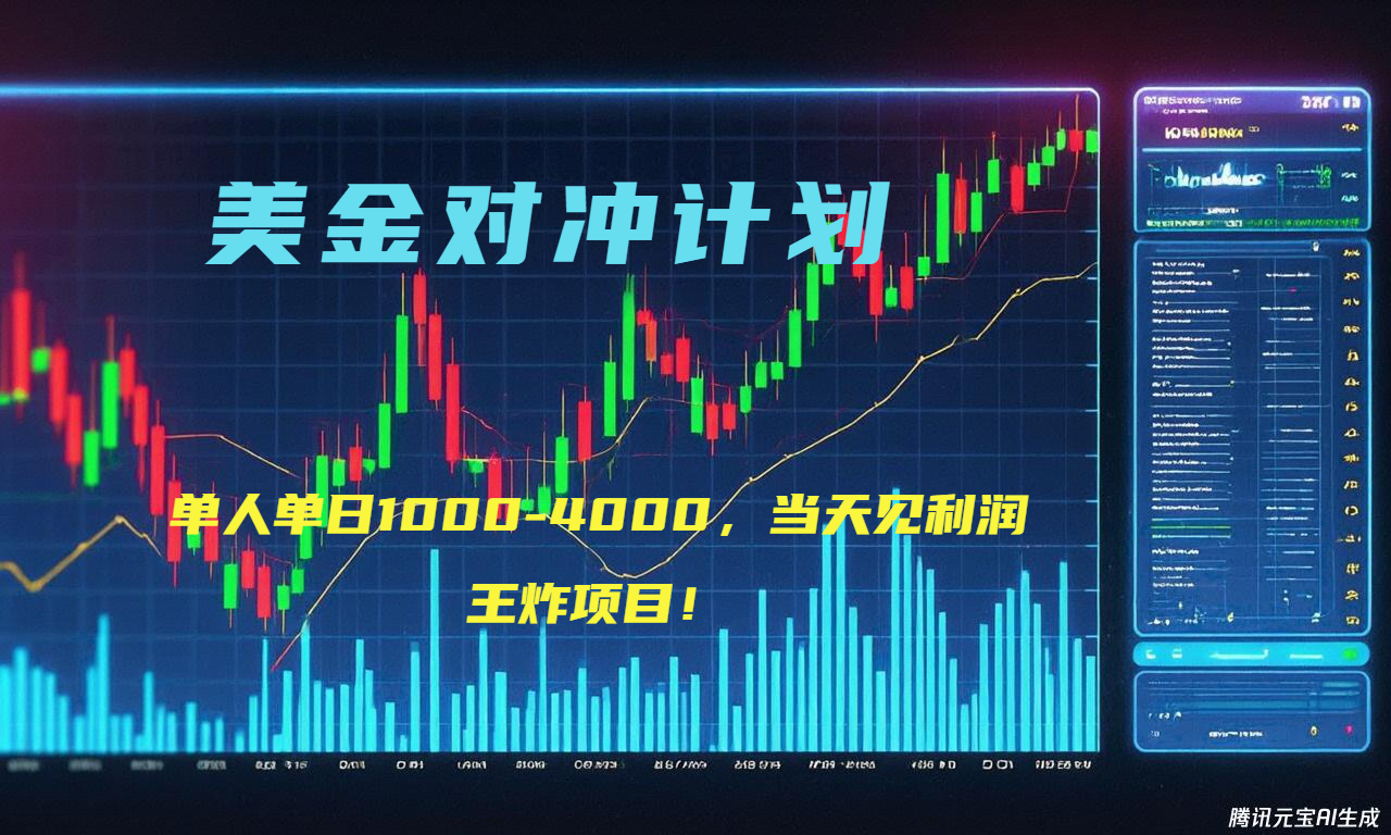 2025年最暴力项目“美金先登计划”最新最强对冲战法，每日实际收益1K-4K-副业宝典