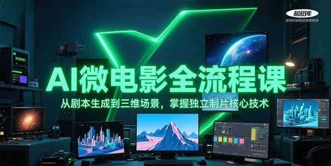 AI微电影全流程课，从剧本生成到三维场景，掌握独立制片核心技术-副业宝典