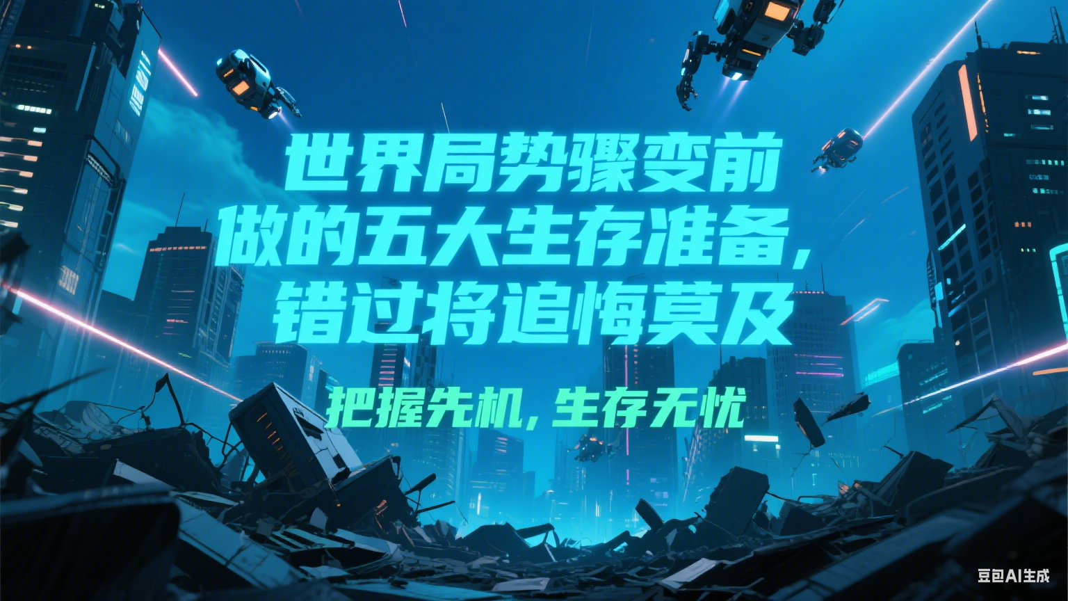 付费文章《世界局势骤变前必做的五大生存准备，错过将追悔莫及》-副业宝典