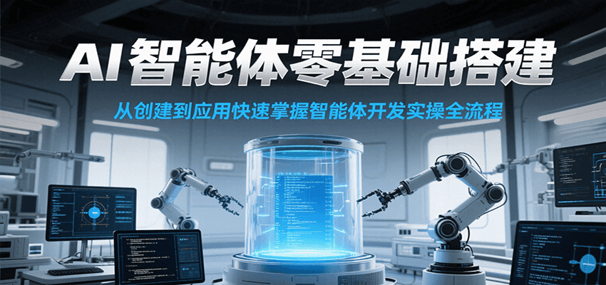 AI智能体零基础搭建实操课，从创建到应用快速掌握智能体开发全流程！-副业宝典