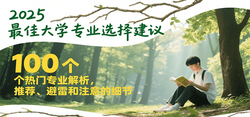 2025最佳大学专业选择建议，100个热门专业解析，推荐、避雷和注意的细节-副业宝典