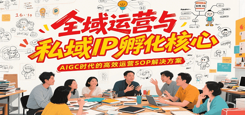 全域运营与私域IP孵化核心，AIGC时代的高效运营SOP解决方案-副业宝典