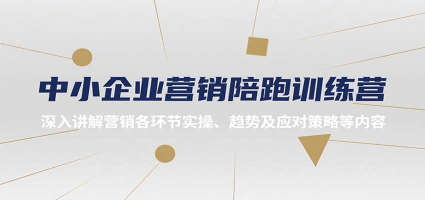 中小企业营销陪跑训练营，深入讲解营销各环节实操、趋势及应对策略等内容-副业宝典
