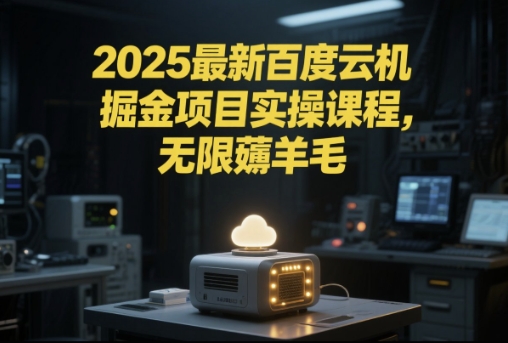 2025最新百度云机掘金项目实操课程单窗口保底5-10元月收益单窗口150+【揭秘】-副业宝典