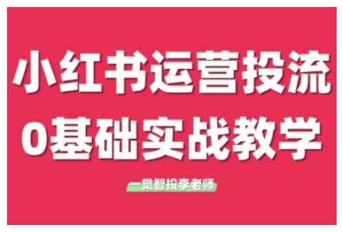 小红书运营投流，小红书广告投放从0到1的实战课，学完即可开始投放(更新)-副业宝典