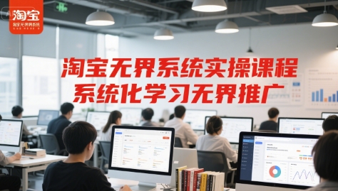 淘宝无界系统实操课程，系统化学习无界推广-副业宝典