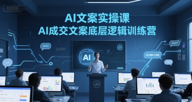 AI文案实操课，AI成交文案底层逻辑训练营-副业宝典