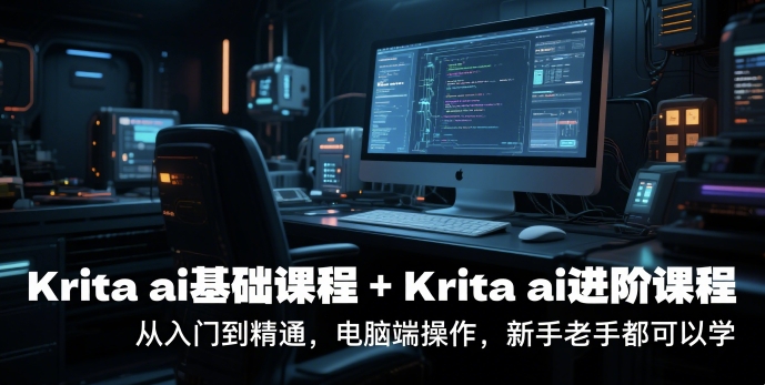krita ai基础课程+Krita ai进阶课程，从入门到精通，电脑端操作，新手老手都可以学-副业宝典