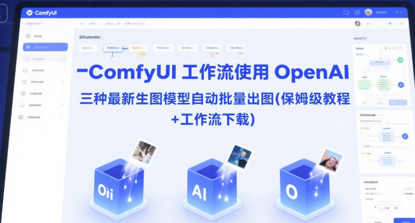 ComfyUI 工作流使用 OpenAI 三种最新生图模型自动批量出图(保姆级教程+工作流下载)-副业宝典