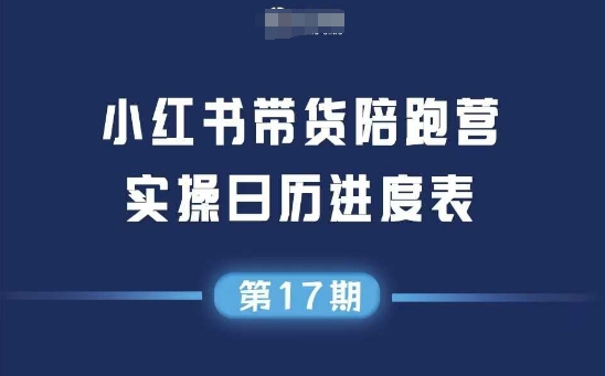 小红书第17期带货陪跑营，不囤货，无不直播，无不投流，通过选品+笔记内容+测品+笔记铺量+矩阵运营打爆款-副业宝典