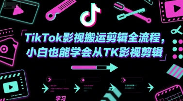 TikTok影视搬运剪辑全流程，小白也能学会从TK影视剪辑-副业宝典