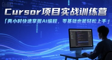 Cursor项目实战训练营，两小时快速掌握AI编程，零基础也能轻松上手-副业宝典