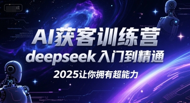 AI获客训练营，deepseek入门到精通，2025让你拥有超能力-副业宝典
