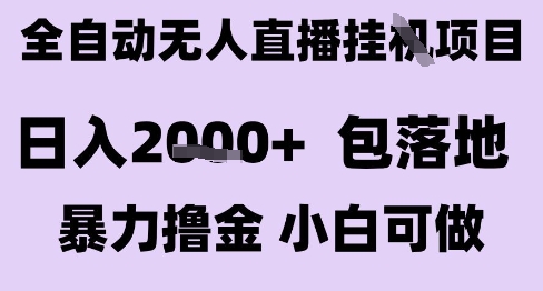 最新全自动抖音无人直播挂G项目，日入2k+ 包落地暴力撸金，小白可做【揭秘】-副业宝典