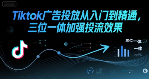Tiktok广告投放从入门到精通，三位一体加强投流效果-副业宝典