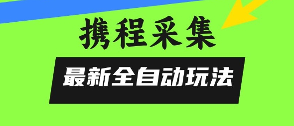 携程信息采集全自动玩法，0风控，无脑开干【揭秘】-副业宝典