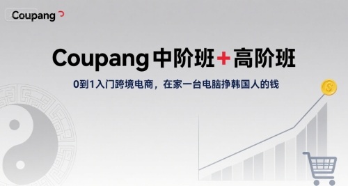 Coupang中阶班+高阶班，0到1入门跨境电商，在家一台电脑挣韩国人的钱-副业宝典