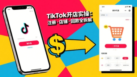 TikTok从开店到投流的进阶课，从基础实操到高阶技巧一网打尽-副业宝典