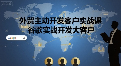 外贸主动开发客户实战课，谷歌实战开发大客户-副业宝典