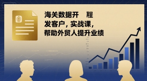 海关数据开发客户实战课，帮助外贸人提升业绩-副业宝典