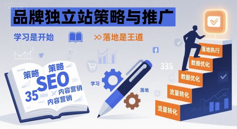 品牌独立站策略与推广，学习是开始，落地是王道-副业宝典