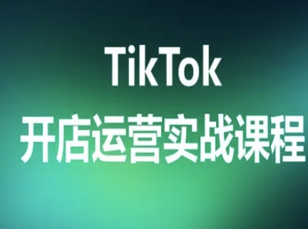 TikTok开店运营实战课程，TK跨境电商实操全流程-副业宝典