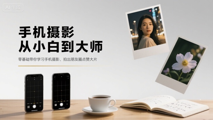 手机摄影从小白到大师，零基础带你学习手机摄影，拍出朋友圈点赞大片-副业宝典