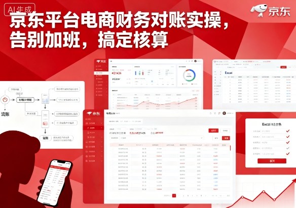 京东平台电商财务对账实操，告别加班，搞定核算-副业宝典