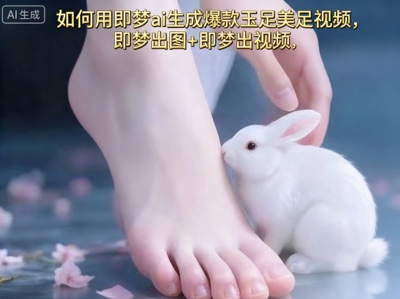 如何用即梦ai生成爆款玉足美足视频，即梦出图+即梦出视频，快速涨粉-副业宝典