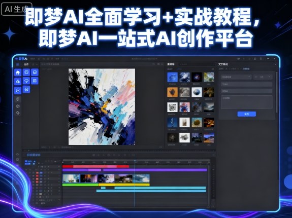 即梦AI全面学习+实战教程，即梦AI一站式AI创作平台-副业宝典
